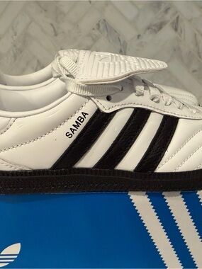 adidas Samba White with Black Stripes